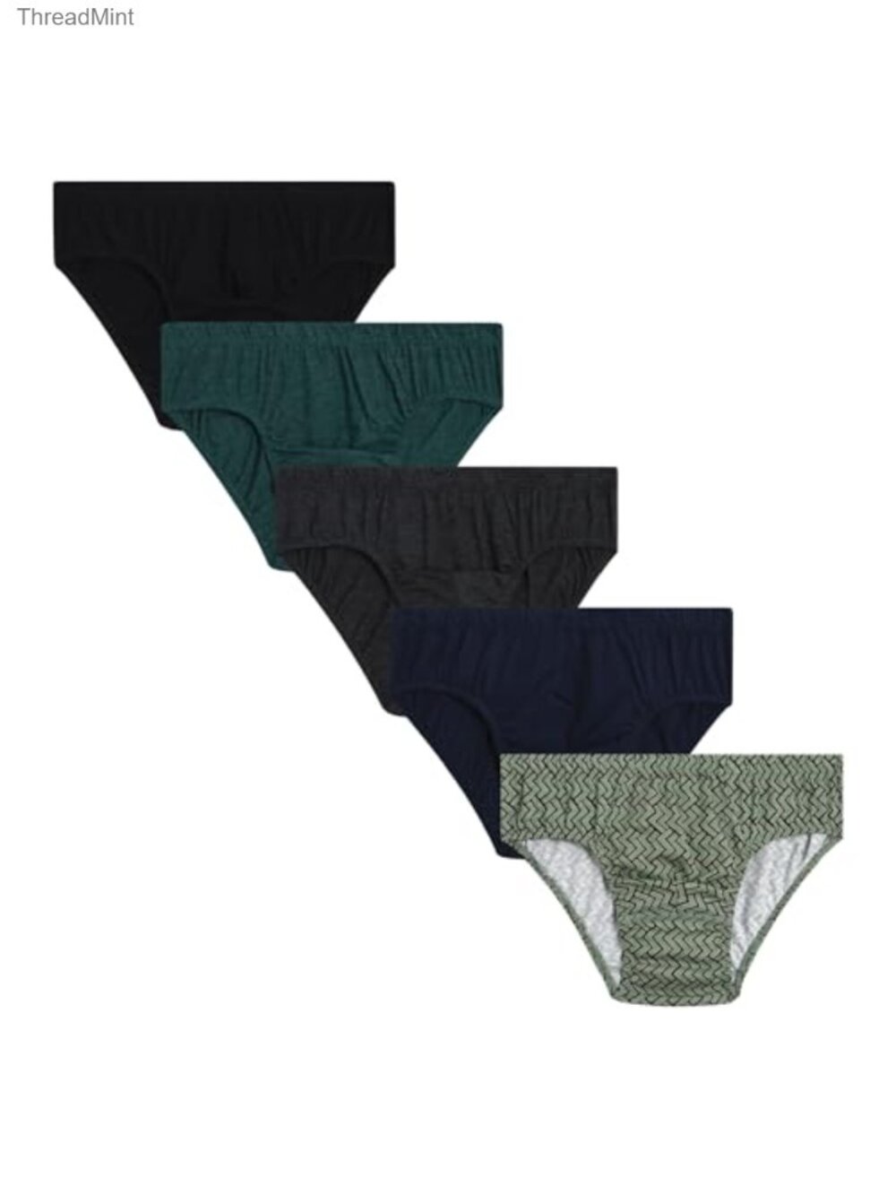 Men's 5 Pack Low Rise Briefs Stretch Cotton Blend Pouch Underwear Athletic Fit